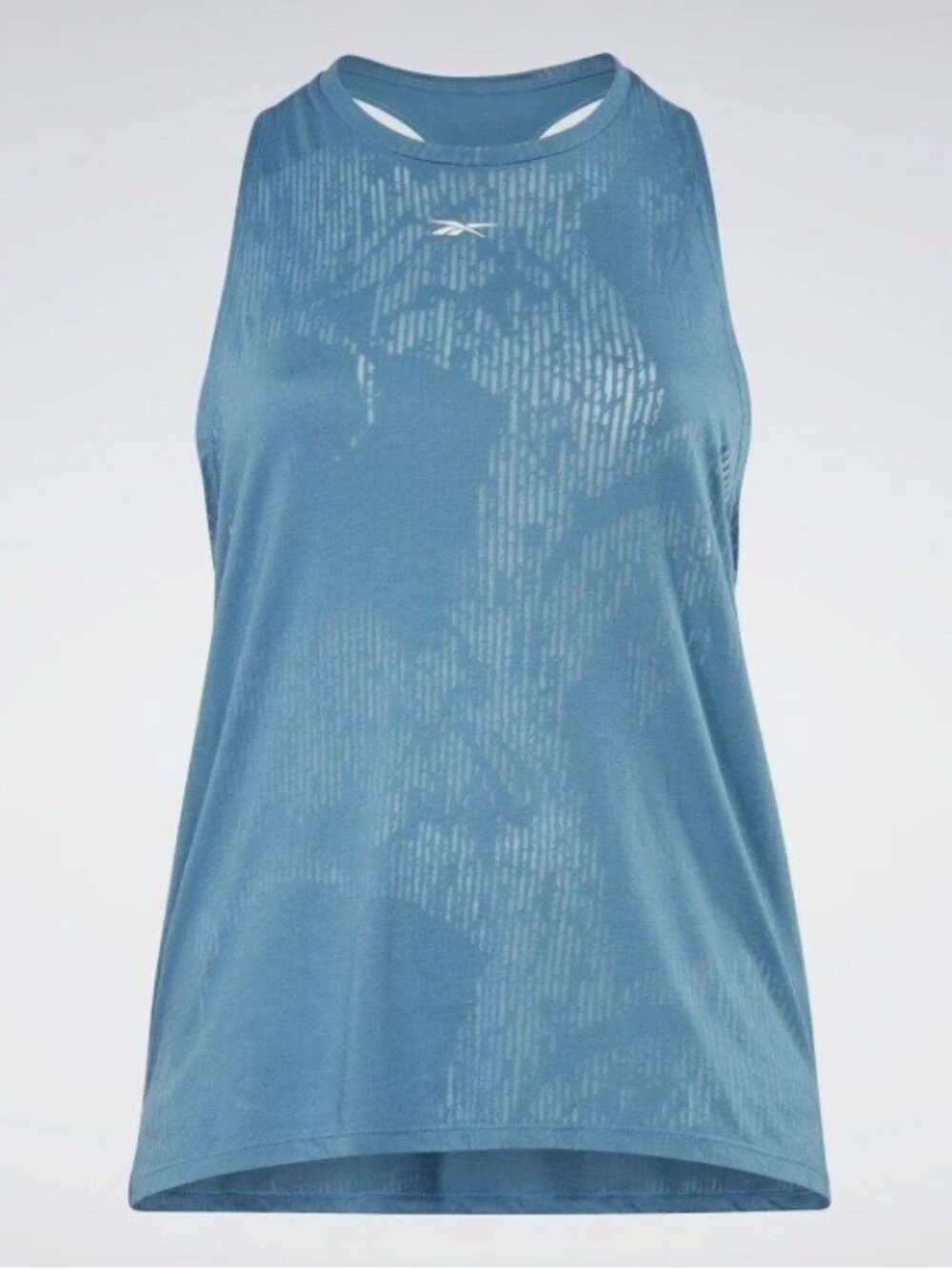 Reebok Women's Plus Size Burnout Tank Top Essential Blue 2X
